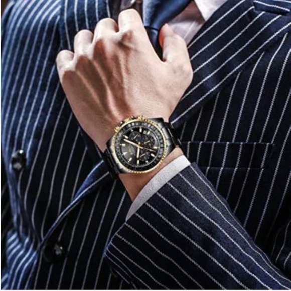 Stainless Steel Chronograph Casual Wrist Watch - Picture 3 of 6